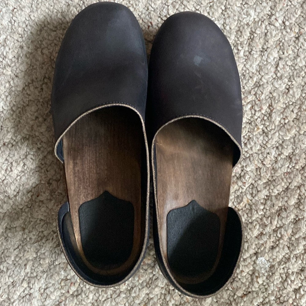 Sandgrens Brett Low Navy Clogs Size 41